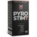 Pyro Stim 7 Metabolism Booster Fat Loss Support Energy Boost - Termogenico di una volta-A-Giorno con Teacrine per messa a fuoco, controllo degli appetite, tonificante muscolare e controllo del mood (60 capsule)