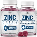 NUOVO AGE Zinc Gummies - 2 Pack - 50mg High Immune Booster Zinc Supplement, Difesa Immune, Potente Antiossidante Naturale, Non OGM - di New Age, 120 Count