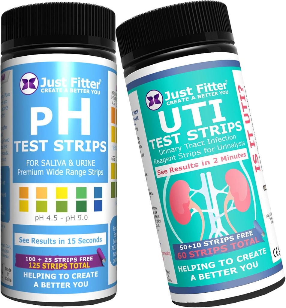 pH e UTI Urinary Tract Test Strip Bundle. Risultati semplici, veloci e precisi. Home Testing Stick Kit.