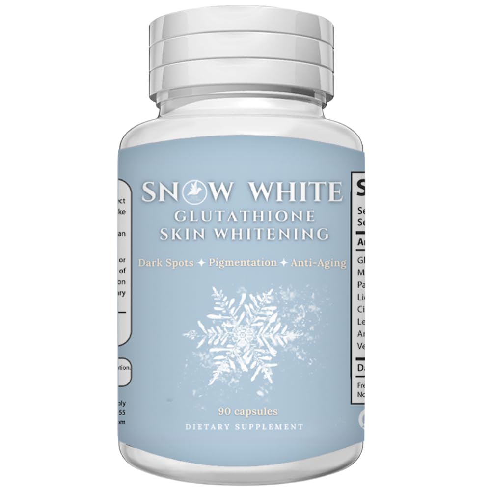Glutathione Whitening Pills - Recuperare la Gioventù, Get Rid of Dark Spots, Acne Scars & Hyperpigmentation - Pillole Natural Skin Whitening – Non-GMO –90 capsule di illuminazione della pelle