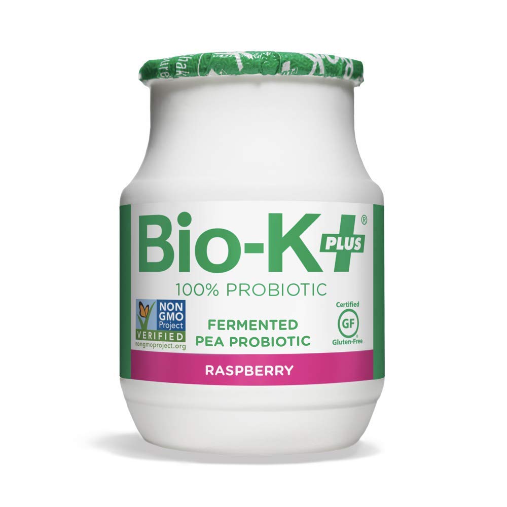 Bio-K Plus Organic Raspberry Fermentato Pea Probiotic 6 Pack, 3.5 Fz