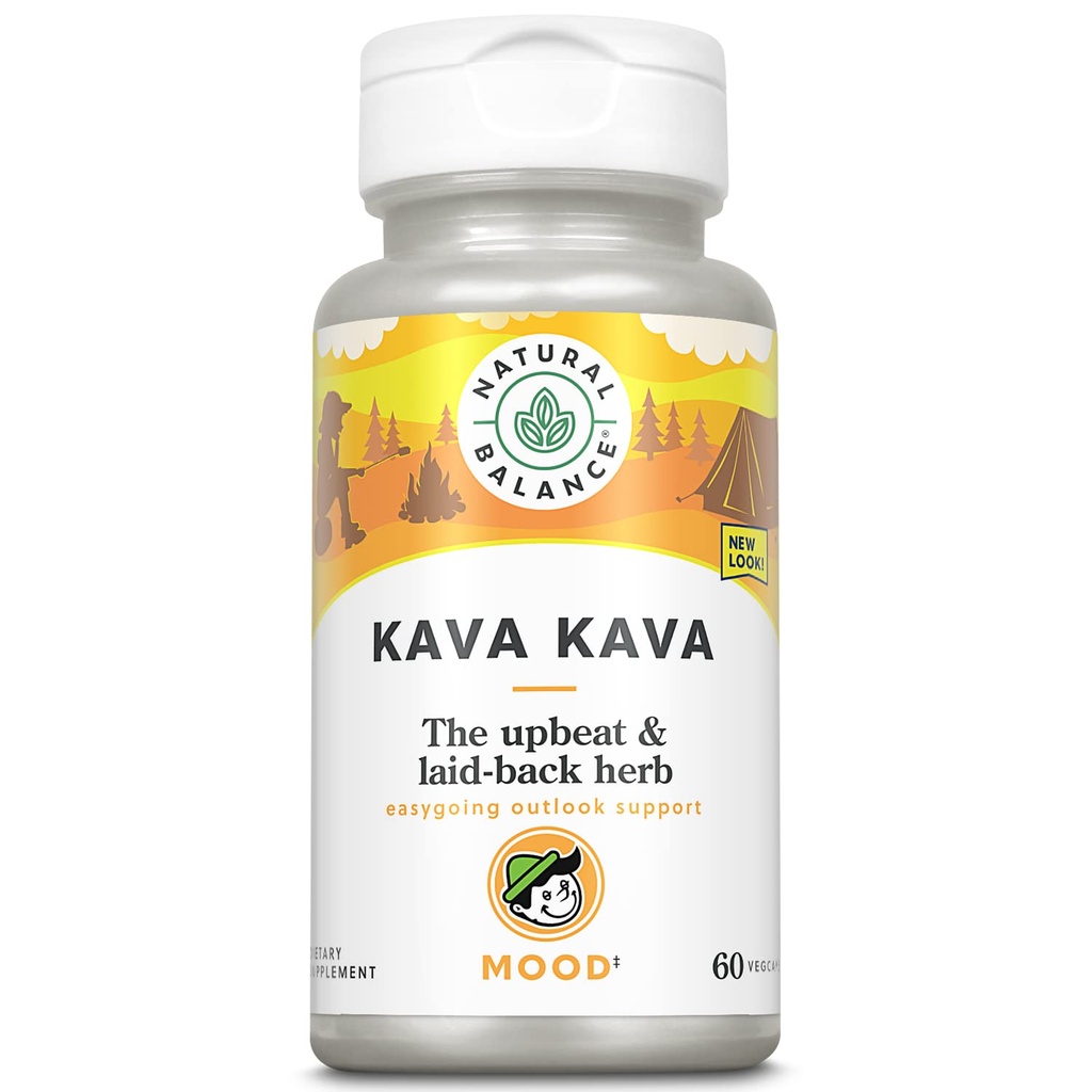 Natural Balance Kava Kava Root | Integratore Naturale Aiuta a sostenere Rilassamento & Stress Riduzione | 60 capsule vegetali