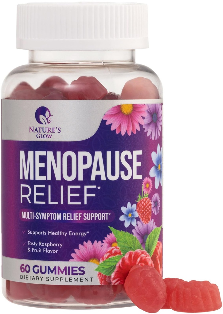 Menopausa Supplemento per le donne - completa Multi-Benefit Menopause Relief Gummy per Mild Hot Flashes & Night Sweats, Natural Balance & Energy Support, Menopausal Vitamins, Non-GMO - 60 Gummies