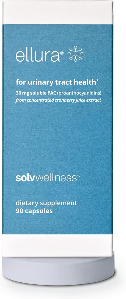 Solv Wellness Ellura Clinicamente Proven Cranberry Supplemento: Ottenere Ahead di UTIs con 36 mg di 100% Biodisponibile PAC, 90 capsule