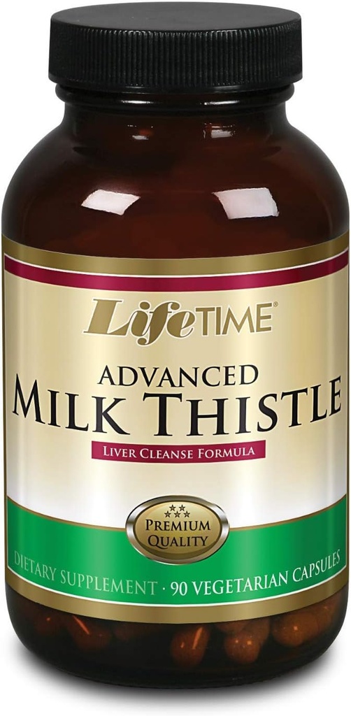 LifeTIME Milk Thistle Blend Liver Cleanse Formula | Con Radice di Dandelion e Turcum (90 CT)