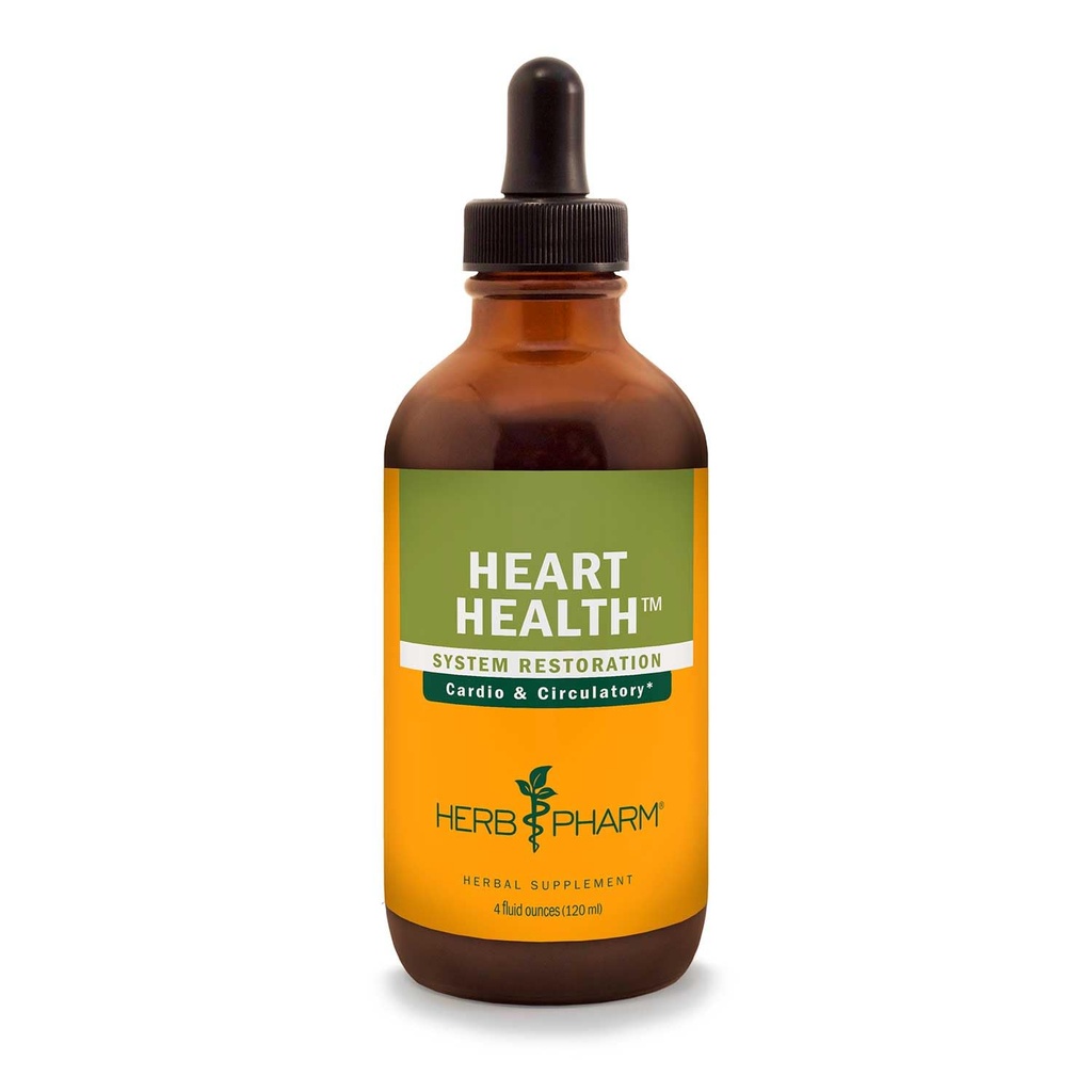 Herb Pharm Heart Health Liquid Herbal Formula con Hawthorn per il supporto del sistema cardiovascolare - 4 oncia