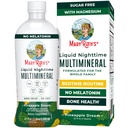 MaryRuth Organics Liquid Nighttime Multimineral | NO Melatonin | Magnesium Citrate | Calcium | Zinc | Vitamina D3| Disponibile in 4 Sapori | Vegan | Sugar Free | Gluten Free | 32 Oz