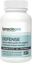 Benecin Defense PRO 3000 mcg Allicin stabilizzato per capsula | Plus alti importi di SAC & Polyphenols da aglio nero | Potente supporto di Immune & Heart Function Caps vegetariani (Pack of 100)