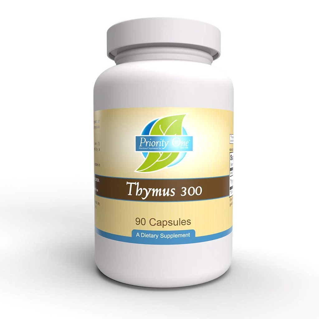 Priorità Una Vitamine Thymus 300mg 90 capsule - Supporto Glandular- Immune System*