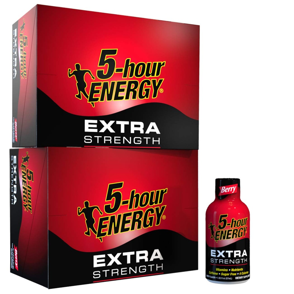 5-Hour Energy Shot, berretto ad alta resistenza, 1.93 oz. 24 pack