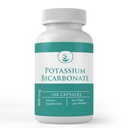 Ingredienti originali puri Bicarbonato di potassio, (100 capsule) Sempre puri, nessun Additivo o Filler, Verificato laboratorio
