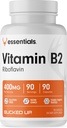 Vitamina B2 400mg capsule, Essentials (90 Serve)