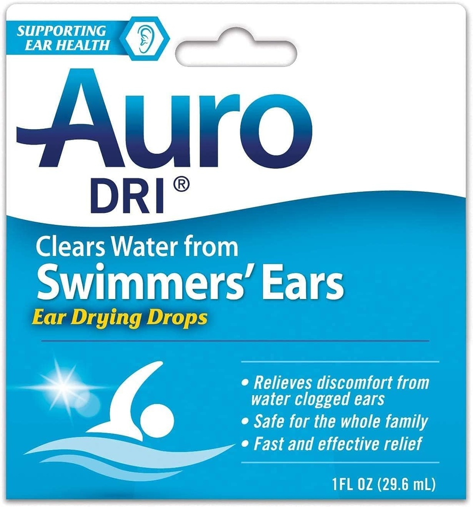 Auro-Dri Ear Water-Drying Aid 1 oz (Pacchetto di 5)