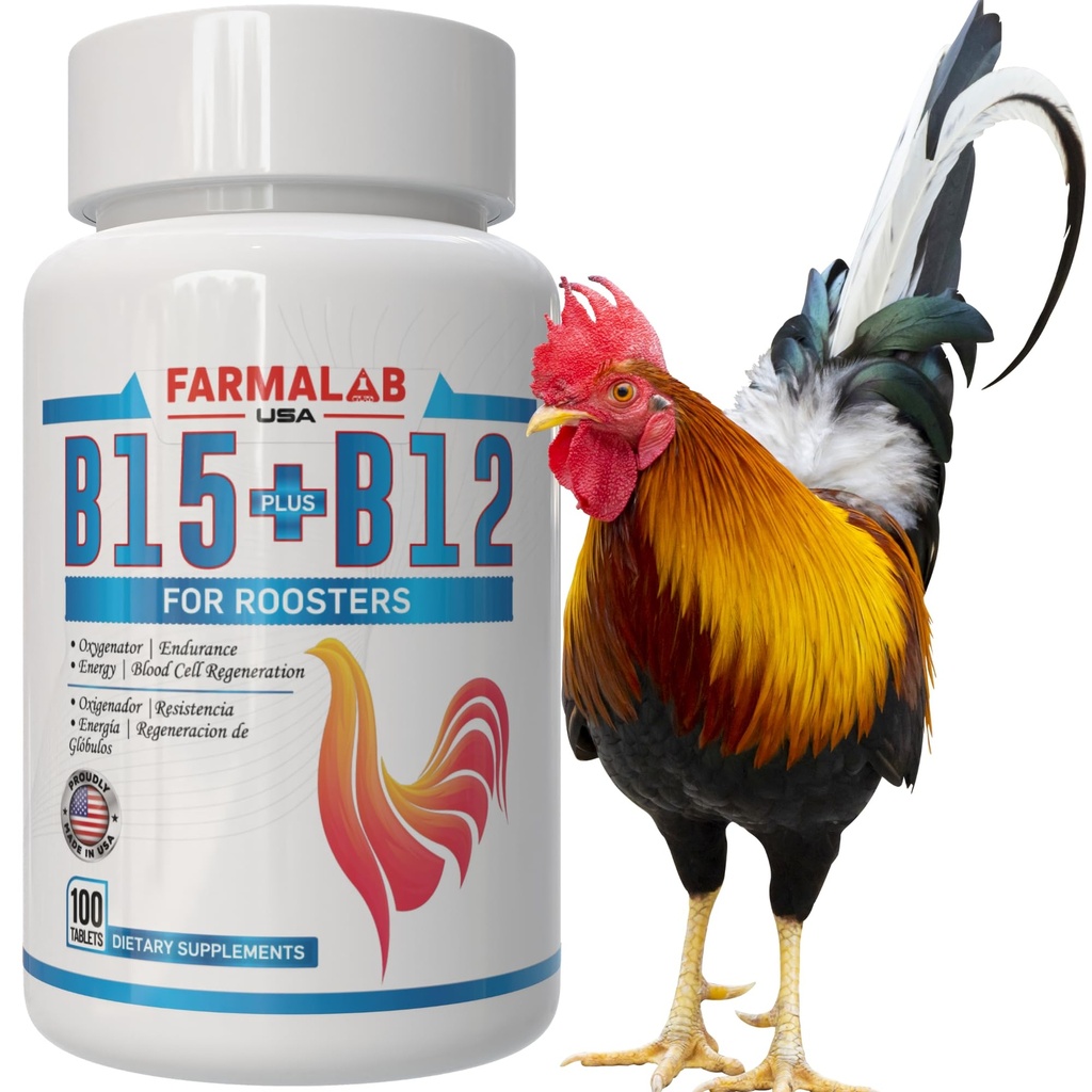 Farmalab B12 B15 per Roosters B15 B12 para Gallos 100 Tavole