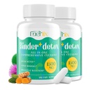 15-in-1 Detox Binder, Charcoal attivato, Zeolite & Bentonite Clay, Chlorella, 1500 MG Detox Supplemento massimo assorbente, fegato Gut Detox Cleanse, 180 capsule vegan
