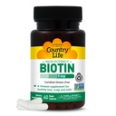 Country Life - Biotina ad alta potenza, 5 mg - 60 capsule vegane