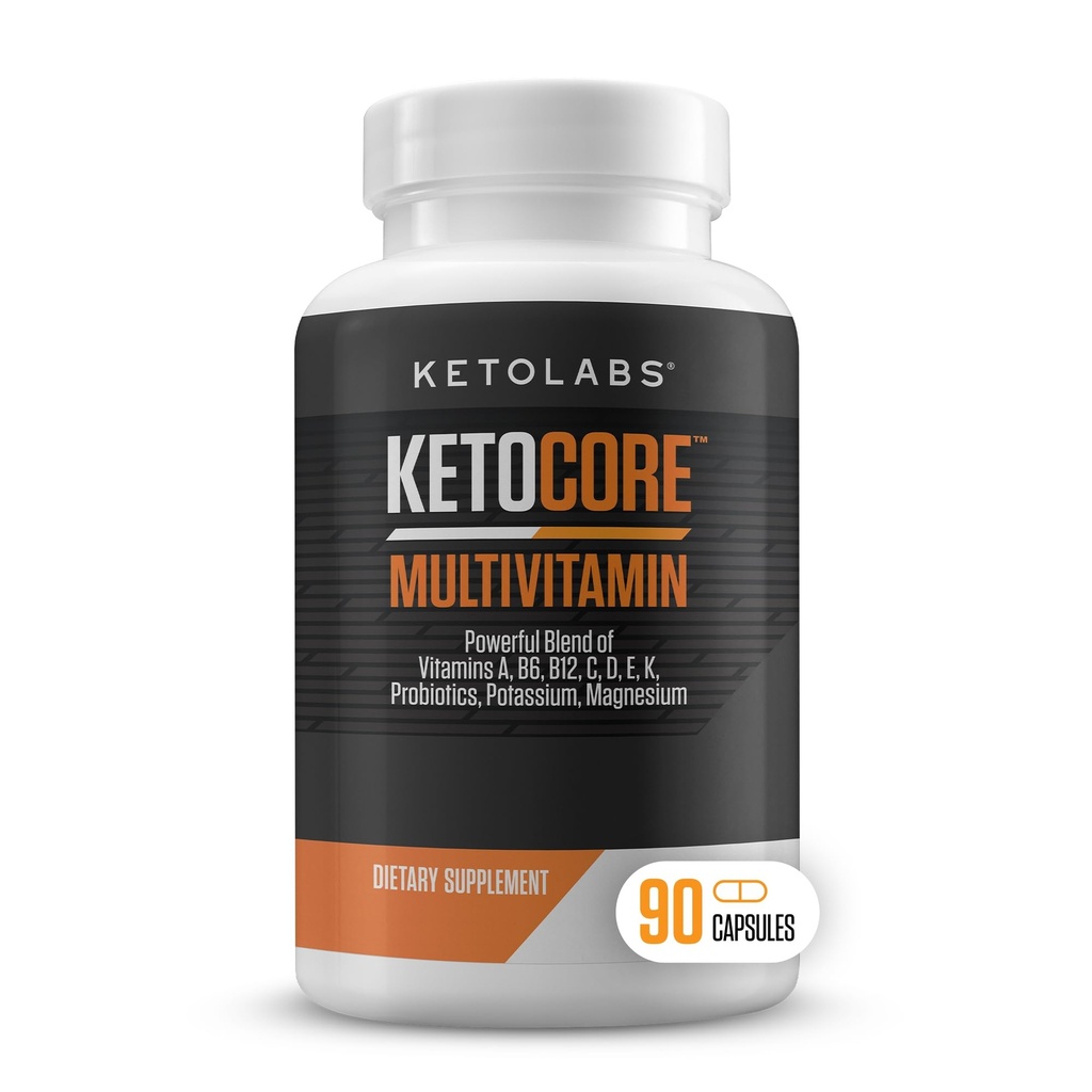 Ketocore Keto Vitamins | Keto Multivitamin per gli uomini e le donne | Keto Supplementi & integratori dieta Carnivore, Keto Friendly Multivitamin | No Keto Flu | Rich in Magnesium & Potassium | 90 capsule