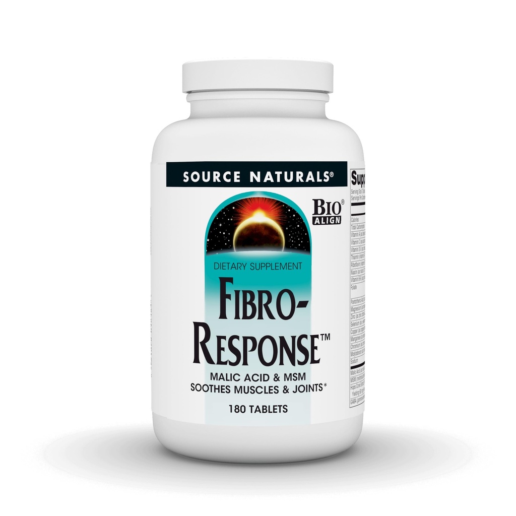 Fonte Naturals Fibro-Response Bio-allineato acido malico & MSM,180 compresse