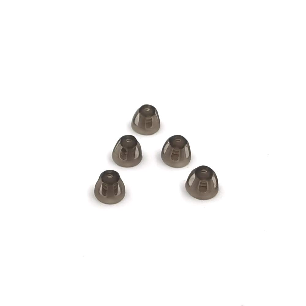 Apparecchi acustici Domes Smoky Gray Suggerimenti Ear Pieces Comodi per Amplificatore acustico Open Fit BTE Kit PSAP Invisible, ad eccezione di RIC 5mm (S * 5)
