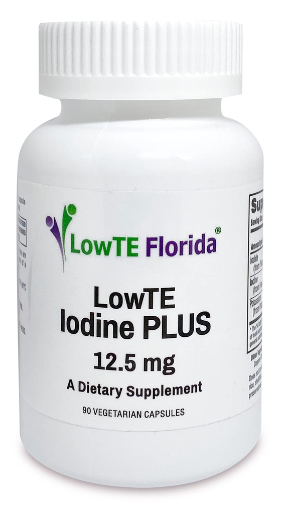 Iodine Plus 12.5 mg - 90 Capsule Vegetariani per Energia, Mood, & Healthy Body Function | Integratore Iodio per Rafforzare Capelli, Unghie, & Teeth | Regola il metabolismo