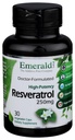 Emerald Labs Resveratrolo - Integratore alimentare con Resveratrolo per supporto cellulare e cardiovascolare - 30 capsule vegetali