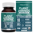 Integratore di aminoacidi essenziali organici (EAAs) & BCAA - 100% vegetale-based Raw, Vegan - Tutti 9 aminoacidi essenziali con 18 aminoacidi totali (360 compresse)