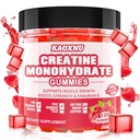 Creatina Monoidrato Gummies per Uomini & Donne 120 CT - 5000mg di Creatina Monoidrato per Serve - Zucchero Free Chewable Creatina per Forza Muscolare, Muscle Builder, Energy Boost (Raspberry Flavor)