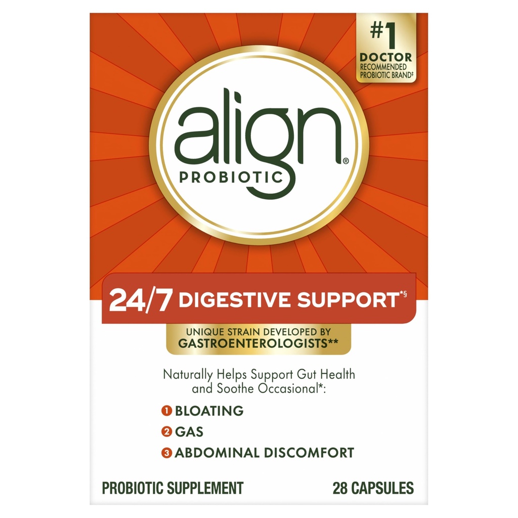 Allineare Probiotici, Probiotici per Donne e Uomini, Integratore Probiotico Giornaliero per Salute Digestiva*, #1 Probiotico Raccomandato da Medici e Gastroenterologi‡, 28 Capsule