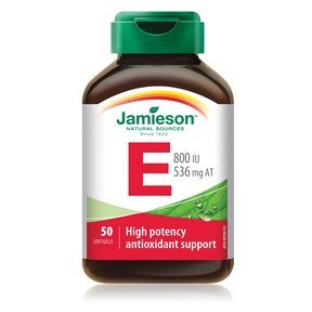Jamieson vitamina E 800 IU, 50 softgels