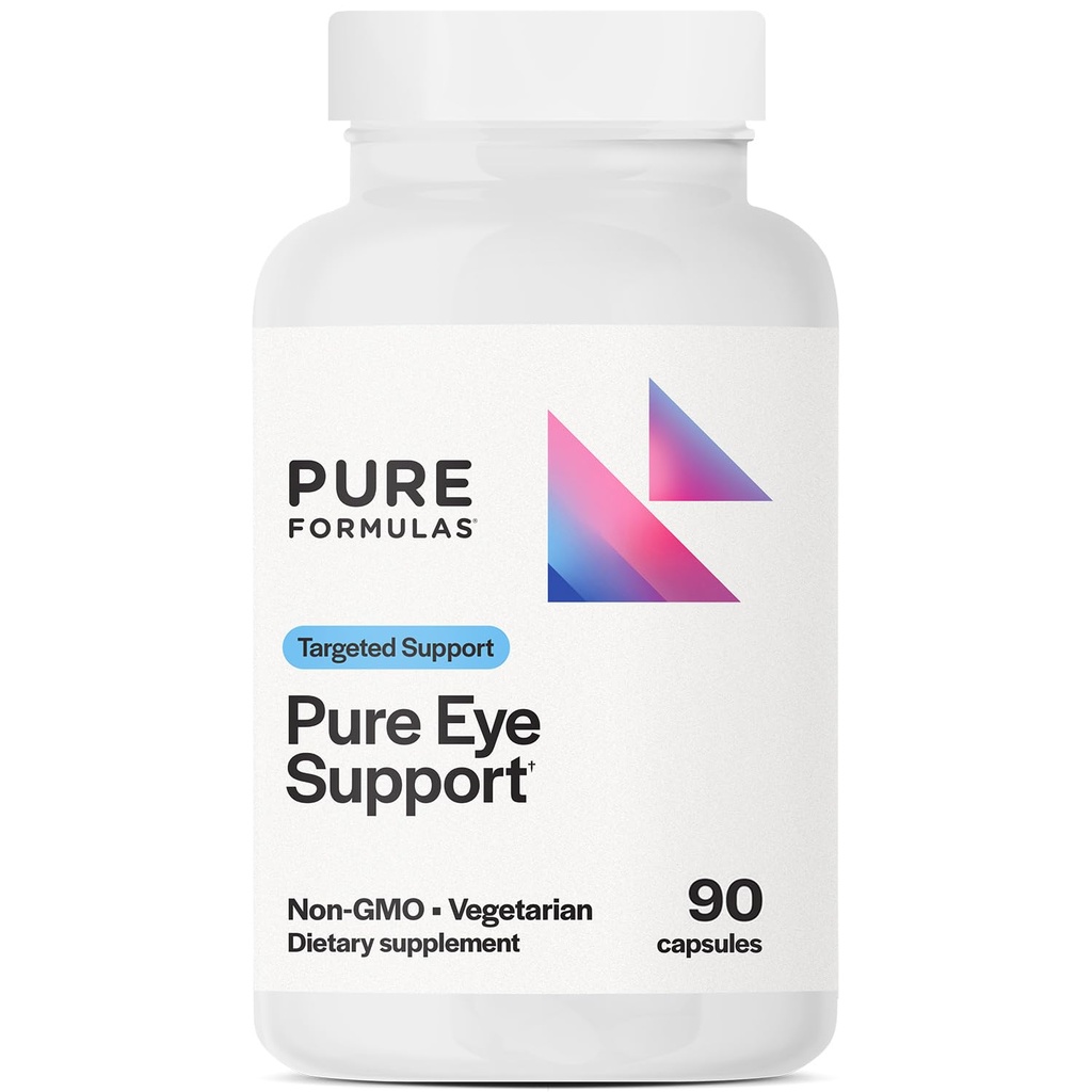 PureFormulas Pure Eye Support | Lutein e Zeaxanthin Supplemento - 90 capsule vegetariane