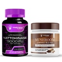 WELLNESS LABSRX Nattokinase Supplemento Capsule 5000 FU - Mushroom Coffee Blend