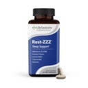 LifeSeasons Rest-ZZZ - Natural Sleep Support Supplement - Fall Asleep & Stay Asleep - Calms Nervous System - Ease Muscle Tension & Restlessness - Low Dose Melatonin GABA & Chamomile - 60 Capsule