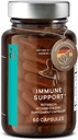 N°7 Integratore di Supporto Immune - Boost Immunità con Echinacea - Vitamina C naturale da Acerola - Zinco - Andrographis - Estratto di semi di pompelmo - Vegan Immune System Vitamins Complex - 60 Capsule