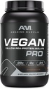 Stupefacente polvere proteica vegana del muscolo | 28 grammi proteine | 34 Serve | Zucchero Zero | Supplemento isolato di proteine della pea gialla | Made in USA (3 Lb, cioccolato)