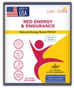 Red Energy & Endurance Patch - Energia Naturale - USA Made - 30 Patch