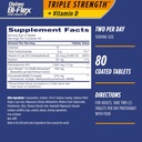Osteo Bi-Flex Tripla resistenza(5) con vitamina D Glucosamina Integratore di Salute Congiunto Condroitina, Compresse rivestite, 80 conteggio (Pacchetto di 2)