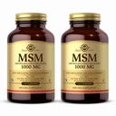 Solgar MSM 1000 mg - 120 compresse, Confezione da 2 - Supporta giunti & Tissue connettivo - Non OGM, Vegan, Gluten Free, Dairy Free, Kosher - 240 Total Servings