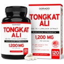 Tongkat Ali per gli uomini 1200mg (da 200 a 1 estratto) - 120 Capsule - Supplemento Longjack - Supplemento Tonkat-Ali Premium - Forza di supporto, Drive, Performance atletica e massa muscolare - Gluten Free & Non-OGM