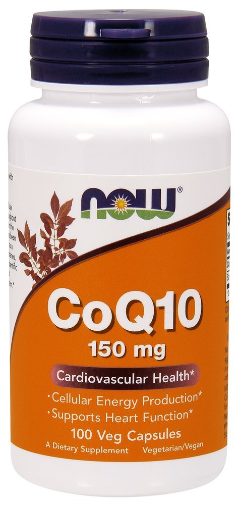 NOW Integratori, CoQ10 150 mg, Grado Farmaceutico, Forma All-Trans prodotta da Fermentazione, 100 capsule di Veg