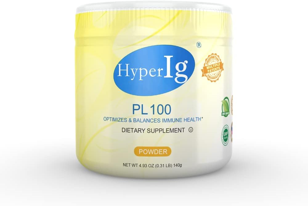 PL-100 Egg Protein Powder, Integratore Iperimmune Egg, 140g – Supporto Immune, Benessere Digestivo, Energia e Forza Muscolare, Senza Glutine