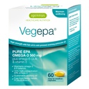Igennus Vegepa Omega 3 Wild Fish Oil & Sera Primrose Oil Blend, 560 mg EPA Plus GLA, 60 Small Softgels