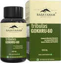 Tribulas Gokhru-60 Gokshura compresse 1000mg | Ultra High Concentrated 60% Saponins | Migliora il vigore | Tribulus Terrestris | per uomini e donne (60 compresse) (1)