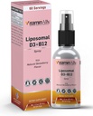 Vitamina Liquida Liposomal D3 + Vitamina B12 Spray |2 Mese di alimentazione|1 fl oz|Non-GMO |Sugar Free|Travel Friendly|Supporto immunitario, Salute di ossa, Supporti Energia, Funzione cerebrale
