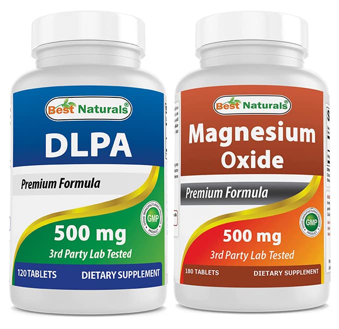 I migliori naturali DLPA 500 mg & Magnesio Ossido 500 mg