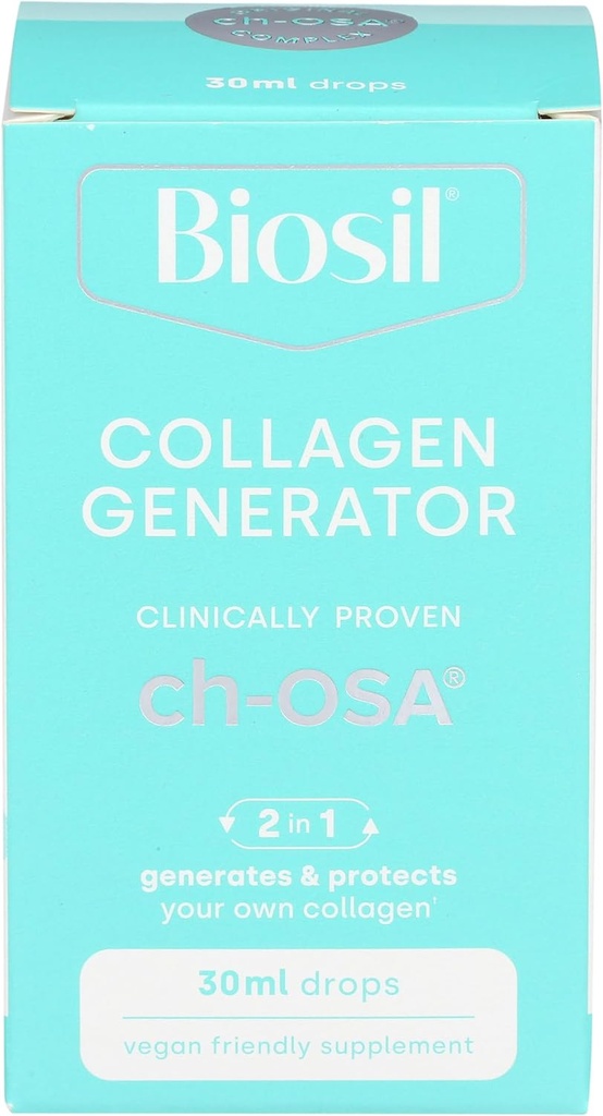 BioSil di Fattori Naturali, Bellezza, Bones, Giunti Liquido, Supporta Capelli Sani, Pelle e Unghie, Vegan Collagen, Elastin e Keratin Generator, 1 Oz