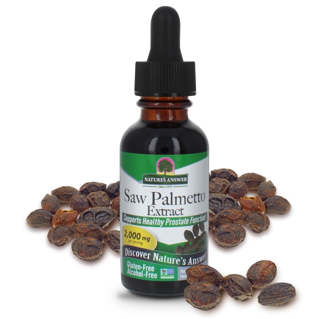 Estratto di bacche di Palmetto, 1-Fluid Ounce | Supporto alla prostata | Sanità urinaria naturale | promuove la crescita dei capelli