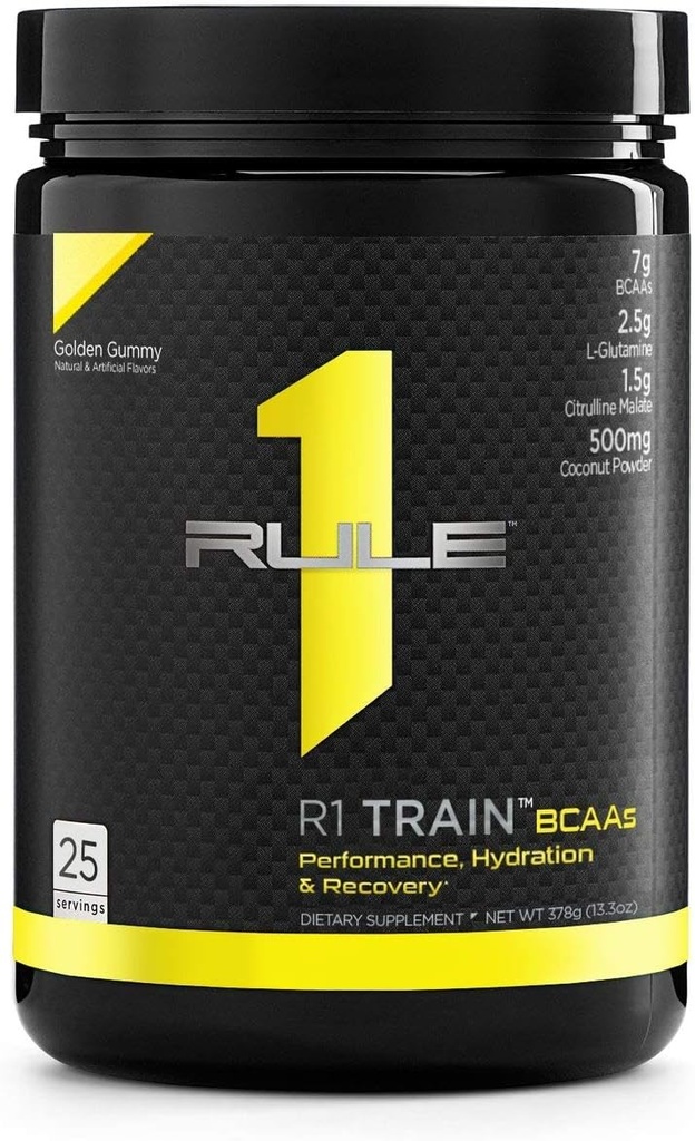 Regola 1 Proteine Una R1 Treno Bcaas 25 Servire Golden Gummy, 378 Gram