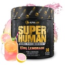 ALPHA LION Core Pre allenamento con creatina per prestazioni, Beta Alanina per muscolo, L-citrullina per pompa & Tri-Source Caffeina per energia sostenibile (30 Serve, King Lemonade Flavor)