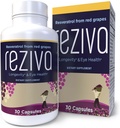 Reziva Resveratrolo Supplemento - Ultra High Potency & Doctor Formulated - Integratori Transresveratrolo - Grapeseed With Resveratrol - Per Longevità, Salute degli occhi E, In generale Benessere - 30 capsule di veg