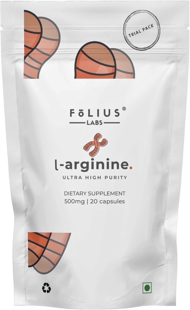L-Arginina 1000mg Supplemento per uomini e donne - Supporta la produzione di ossido nitrico - Supporta la Circolazione del sangue - Supplemento di aminoacidi pre allenamento (10 giorni pacchetto di prova)
